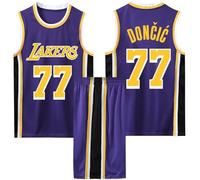 Conjunto de Baloncesto para Niños y Adolescentes - Camiseta sin Mangas y Pantalón Corto, Ideal para Partidos y Práctica Morado S