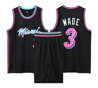 Conjunto de Baloncesto para Niños y Adolescentes - Camiseta sin Mangas y Pantalón Corto, Ideal para Partidos y Práctica Negro S