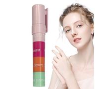Conjunto de bálsamo labial: bálsamo labial hidratante | 4 colores Tinted Lip Balm Stick | Acabado de brillo natural, lápiz a prueba de manchas, accesorios para el cuidado de la piel para viajes