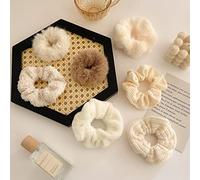 Conjunto De Banda De Goma Grande Para Niña, Cuerdas Para El Cabello Con Estampado De Flores, Diadema Elástica, Tocado Para Niña, Accesorios Para El Cabello Para Mujer