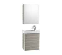 Conjunto de Baño con Armario de Dos Estantes Arena Texturizada Mini de 45 cm Roca