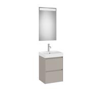 Conjunto de Baño con Lavabo Arena Mate Ella Ona de 50 cm Colección Unik Roca