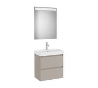 Conjunto de Baño con Lavabo Arena Mate Ella Ona de 60 cm Colección Unik Roca