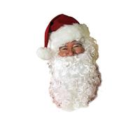 Conjunto de barba y peluca de Pap Noel para hombre de Rubie's, color blanco, talla nica