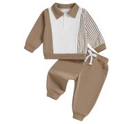 Conjunto de bebé niño 2 piezas conjunto chándal niño bebé niño lindo impreso sudadera manga larga niño niño jogging conjuntos pieza