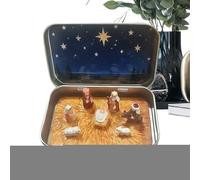 Conjunto de beleno, navideños Resina Coleccionable - Sagrada Familia Kribbe Escena de Nacimiento Imagen - para Mesa Gabinete Escritorio Mesa de Noche Oficina Sala Dormitorio Sala Estudio