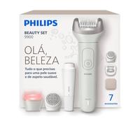 Conjunto de Belleza con Depiladora de Arranque PHILIPS BRE738/00 (7 accesorios - Batería)