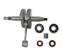 Conjunto de biela del cigüeñal para rodamiento y sello de aceite compatible con motosierra MS361, kit de piezas de repuesto de metal de 6 piezas (B)