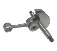 Conjunto de bielas del cigüeñal con cojinete y sello de aceite compatible para motosierra 361c metal plata 6 piezas para jardinería (A)