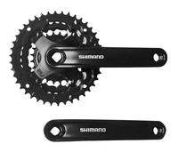 Conjunto de bielas Shimano Tourney FC-TY301 para bicicleta, cuadrado de 42-34-24 dientes para 3x6/7/8 velocidades, 170 mm
