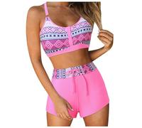 Conjunto De Bikini De Mujer Bikini Eño Bañador Deportivo Push Up Biquini Bañador Control Vientre Cintura Alta Tallas Grandes Traje Baño Piscide 2 Piezas para Mujer Bathing Suit for Women