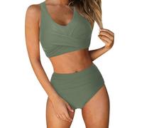 Conjunto De Bikini para Mujer Bohemio Bañadores Floral Swimwear Reductor Estampado Bañador Deportivo Push Up Diseño Playa y Piscina Vacaciones Tropicales