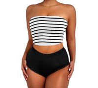Conjunto De Bikini para Mujer,Bohemio Bañadores Verano Sexy Deportivo Bikinis Bañador Tankini Básico Braga Alta Talla Grande Ajustable Natacion Surf Swimwear
