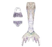 Conjunto de Bikini para Niñas 3 Piezas Traje de Baño de Floral para Niños Tankini con Volantes y Falda 4-13 Años