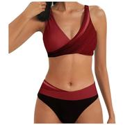 Conjunto De Bikini Push Up para Mujer Bikini Adolescente Bathing Suit for Women Estampado Floral Pequeño Almohadillas Removibles Bañador Bañadores Ropa De Playa Tallas Grandes