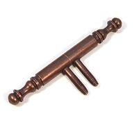 Conjunto de bisagras de puerta con bandas de perforación y cabeza decorativa, bisagras, bronce (8)