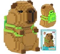 Conjunto De Bloques De Construcción De Carpincho,Capybar Juego De Juguetes De Construcción,Ejercita Habilidades Prácticas,Las Decoraciones De La Habitación Vienen Con Instrucciones,14+ (green)