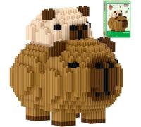 Conjunto De Bloques De Construcción De Carpincho,Capybar Juego De Juguetes De Construcción,Ejercita Habilidades Prácticas,Las Decoraciones De La Habitación Vienen Con Instrucciones,14+ (brown)