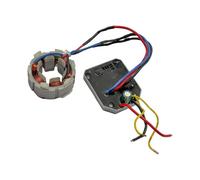 Conjunto de bobina de estator de bobina de cobre para mantenimiento de amoladora, pieza de repuesto de placa de control con cableado y estructura de hierro (idioma español no garantizado)