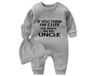 Conjunto de Body para Bebés culbutomind Babysuit Outfit Set Baby Loves Rock, Estampado de Manga Larga, Ropa para Recién Nacido, Vestido para Niño, Gris Born Rock, 1 mes
