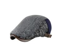 Conjunto de boina clásica y gorra plana for hombre de 23 pulgadas, estilo vintage, resistente al agua, ajuste seguro, ideal for eventos urbanos al aire libre, resistente al viento, estilo retro de gán