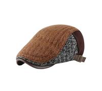 Conjunto de boina clásica y gorra plana for hombre de 23 pulgadas, estilo vintage, resistente al agua, ajuste seguro, ideal for eventos urbanos al aire libre, resistente al viento, estilo retro de gán