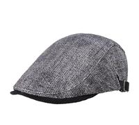 Conjunto de boina y gorra plana clásica for hombre, de 55 a 59 cm, estilo vintage, resistente al agua, ajuste seguro, ideal for eventos urbanos al aire libre, resistente al viento, estilo retro de gán