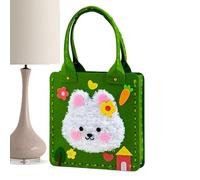 Conjunto de bolsas de colores para niños, kit de costura colorido, 8,27 x 14,17 pulgadas de dibujos animados, suministros de yarn ligeros, artesanía creativa para el hogar, escuela, uso diario