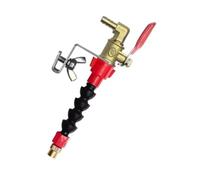 Conjunto de boquilla con soporte de abrazadera con, Basic model | Boquilla segmentada flexible, acceso manual directo por palanca, montaje con abrazadera de tornillo en forma de L