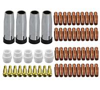 Conjunto de boquillas de gas, de corriente y soportes de punta para 24KD MB24 MIG MAG, soldadas, 59 unidades
