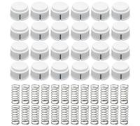 Conjunto de botón de repuesto con resorte de metal para enfriadores que soportan 43582 43400 13054 armadura y variantes relacionadas con enfriadores (24 piezas)