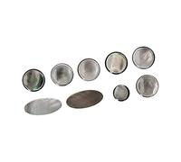 Conjunto de Botones de Saxofón Shell 9pcs, Botones de Dedo Accesorios de Llave Parte para Saxofón Soprano Tenor Alto