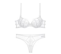 Conjunto de brasier de lencería para mujer con una sensación de gama alta, cómoda y ultrafina, guirnalda de luces que no se ven, balconette, talla grande, para todos los días debajo de la camiseta