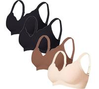 Conjunto de brasier deportivo de un hombro, cobertura completa, brasier de soporte para uso diario, azul marino, M