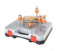 Conjunto de brocas con alicates de perforación de bordes y removedor de tornillos para ejecución de proyectos de madera