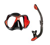 Conjunto de buceo Mares X-Vision Liquidskin Ergo Dry, blanco / rojo
