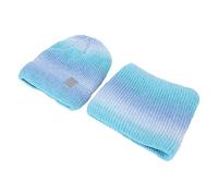 Conjunto de Bufanda y Gorro con Agujero para Cola de Caballo, Cálido y Cómodo, Diseño Elástico, Ropa de Invierno con Calefacción USB para Exteriores, Usos Múltiples, Adecuado