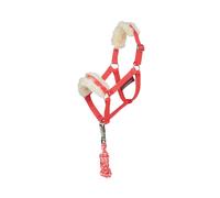 LeMieux Hobby Horse Toy Harlow - Collar de cabeza y cuerda de plomo - Coral Crush