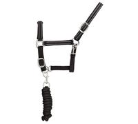 Conjunto de cabezada y correa para caballo de nylon reflectante Supreme Cob