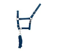 Conjunto de cabezada y correa para caballo de nylon reflectante Supreme Pony