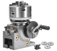 Conjunto de Cabezal Divisor de Servicio Pesado - Cabezal de Indexado Semi-universal Para Fresadora con Mandril de 3 Garras de 100 Mm, Contrapunto y Mandril de 4 Pulgadas, Accesorios de 4in/160mmchuck