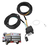 Conjunto de Cableado para Remolque - Conector Plano De Cobre De 4 Pines Y 5 Hilos - Kit de Cableado de Remolque,para Vehículos Familiares, Botes, ATV, Luces Traseras Y Uso En Interior Y Exterior