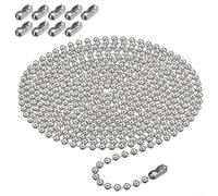 Conjunto de cadena de cuentas de metal con hebilla para sistemas de cordón veneciano ciego que soporta mantenimiento y reemplazo de rutina (juego de cadena y hebilla)