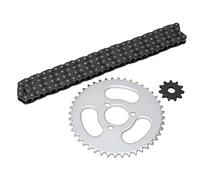 Conjunto de cadenas de engranajes, cadena de piñón delantero y trasero T8F estable y alta potencia para mini motocicletas, #111