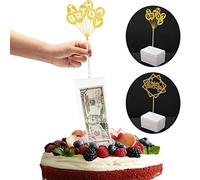 Conjunto de Caja de Dinero de Pastel Cumpleaños, Primeros de Pastel Cumpleaños y Bolsas Transparentes para Fiesta de Cumpleaños Tamaño de Pastel en 8 Pulgada o Gran Suministro de Decoración