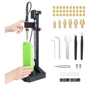 Conjunto de calor vertical Herramientas de prensado | 90W Soldador, 30 Insertos de alambre de latón (M3/M4/M5/M6/M8) y Heat Set Tip | Compatible con PLA, ABS, PETG | para componentes impresos en 3D