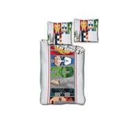 Conjunto de cama infantil - AVENGERS - Avengers Marvel - Gris - Microfibra - Lavable a máquina