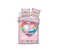 Conjunto de cama infantil Peppa Pig - Rosa - Sintético - Cuarto - Lavable a máquina - Rectangular - Infantil