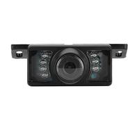 Conjunto de cámara de visión Trasera de Coche, visión Nocturna Universal de 7 LED, cámara Trasera, cámara de salpicadero, CCD, Placa Corta Impermeable, Monitor de Aparcamiento de Marcha atrás