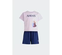 adidas Bambine e ragazze DISNEY FROZEN T-SHIRT SET, ice lavender/dark blue, 4-5 Years